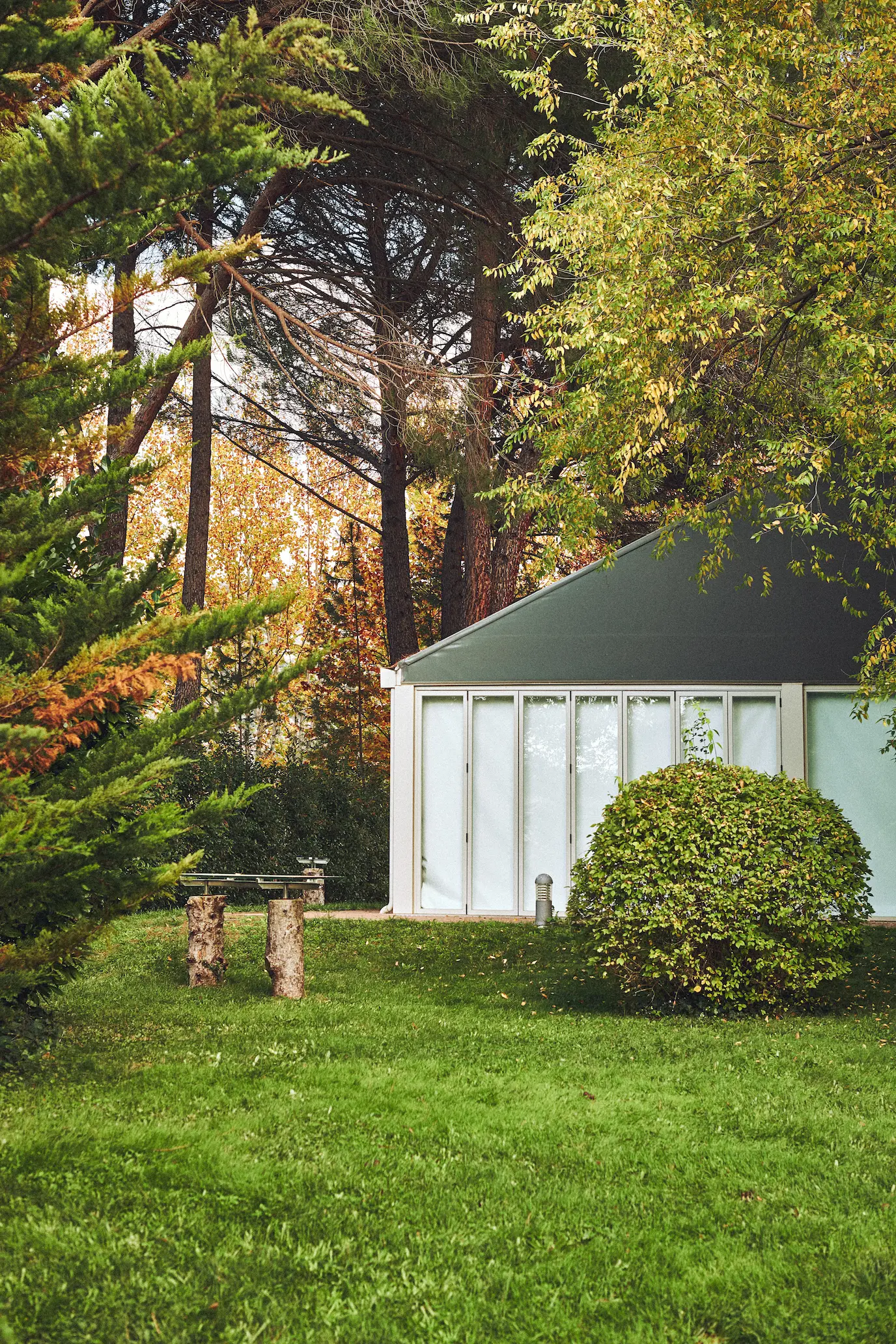 Casa de Cristal y jardines